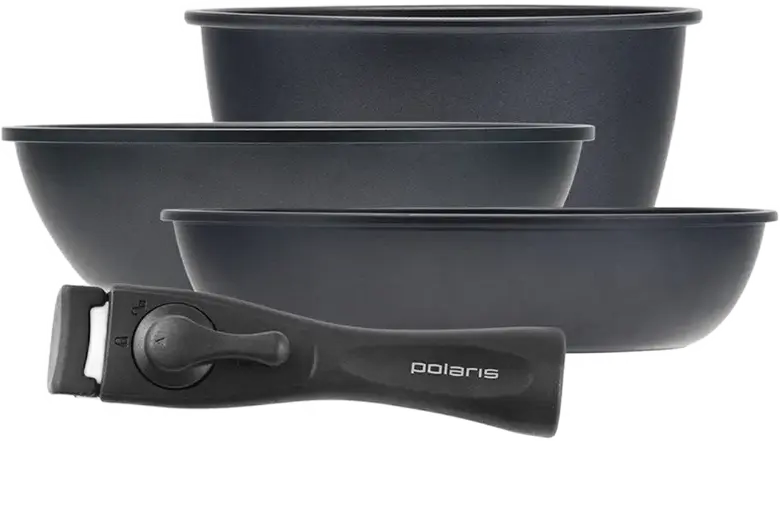 Set de vase Polaris EasyKeep-4DG, 1,7L, Negru