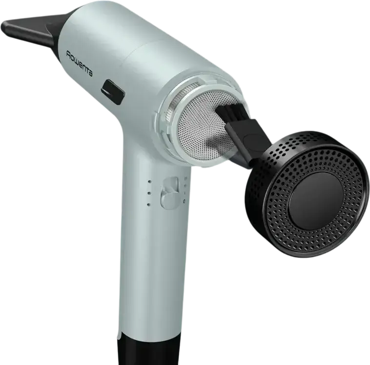 Rowenta Tiny HY7120E0 Compact Hair Dryer, 1600W Brushless BLDC Motor, Ionization, 3 Temp & Speed Settings, Cold Shot, with Diffuser and Slim Concentrator