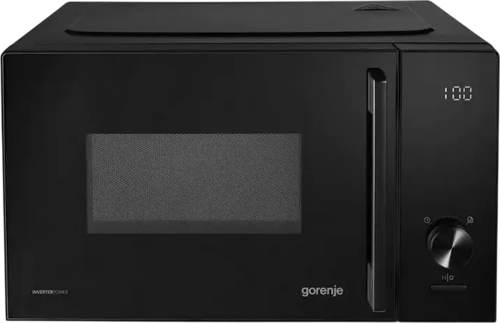 Микроволновая печь Gorenje MO23S4B5 с грилем, отдельно стоящая, 23 л, технология InverterPower, 800 Вт/1000 Вт, 16 автопрограмм, черная