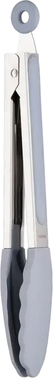 Ardesto AR3022GS Midori Kitchen Tongs, Stainless Steel and Silicone, 28 cm, Grey, Dishwasher Safe