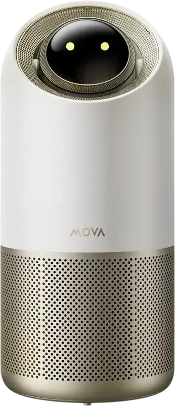 Mova X10 Air Purifier, 15 m2 Coverage, MOVAhome Smart Ecosystem, Antibacterial Coating, Remote Control, Metal and Plastic Case, 26W, White Gold