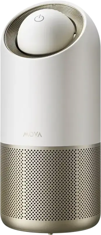 Mova X10 Air Purifier, 15 m2 Coverage, MOVAhome Smart Ecosystem, Antibacterial Coating, Remote Control, Metal and Plastic Case, 26W, White Gold