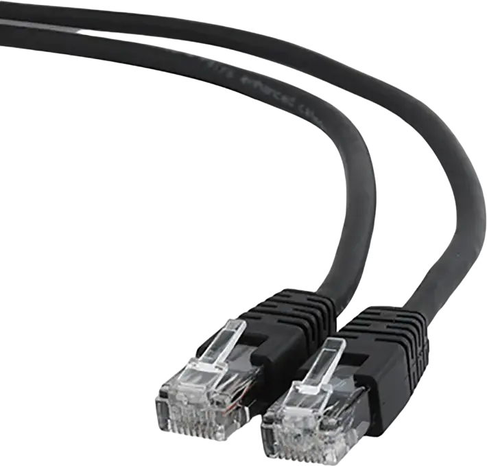 Cablexpert PP6U-0.5M/BK Cat6 UTP Patch Cord, 0.5m, RJ45 to RJ45, 250 MHz, AWG 26 CCA Conductor, PVC Jacket, Black