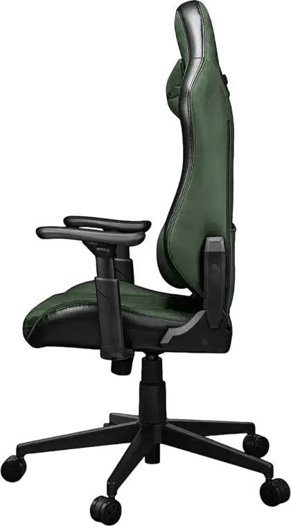 Игровое кресло Cougar Explore, цвет Army Green F, дышащая кожа ПВХ и PU, 3D регулируемые подлокотники, наклон 155 градусов, стальной каркас, поясничная поддержка, до 120 кг
