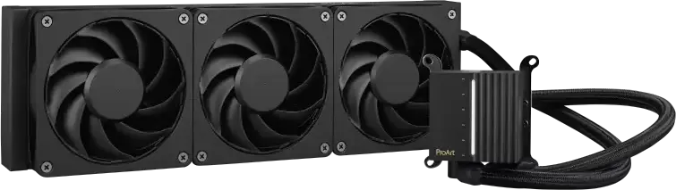 Răcire Lichidă CPU ASUS ProArt LC 360, Radiator Aluminiu 360mm, 3 Ventilatoare Alphacool Apex Stealth Metal Power, Indicator Sistem în Timp Real, LGA 1851/1700/1200/115x, AM5/AM4