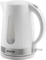 Fierbător electric Gorenje K17WE, Capacitate 1.7L, Putere 2200W, Corp din Plastic, Alb, Baza Rotativă 360, Protecție Fierbere Secată, Filtru Anti-calcar