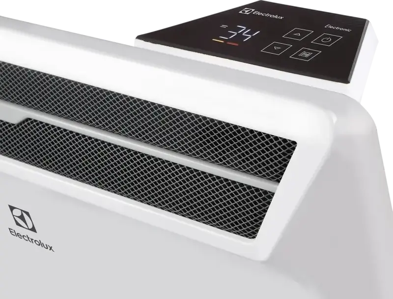 Electrolux ECH/AG2-1500 Electric Convector Heater, 1500W, Wi-Fi, Inverter Digital Control, Monolith Heating Element, LED Display, Remote, White