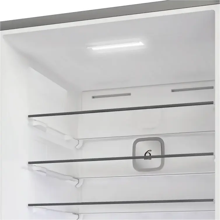 Whirlpool WHK2 6493W X5E Independent Combi Refrigerator, Dual No Frost, ZenInverter Compressor, 6th Sense, Water Dispenser, Stainless Steel, 490L, 192x70x74.5 cm