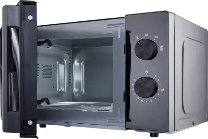 Cuptor cu Microunde Solo Gorenje MO20E1B5, Capacitate 20L, Tehnologie InverterPower, Putere 700W, Grill 2300W, 9 Programe Automate, Timer Mecanic, Negru