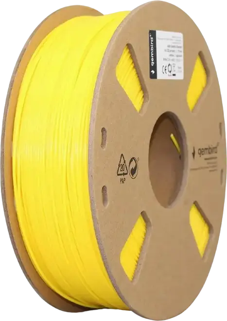 Filament pentru imprimantă 3D Gembird 3DP-ABS1.75-01-Y, ABS, Galben , 1.75 mm, 1kg