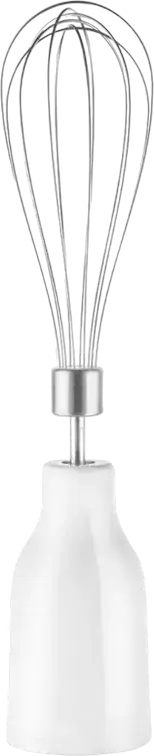 Tefal DailyMix HB533138 Hand Blender 600W, Stainless Steel Foot, with Chopper 0.5L, Whisk and 0.8L Beaker, Anti-Splash Protection, White