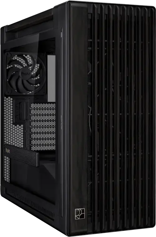 Carcasă PC ASUS ProArt PA602 Wood TG, Midi-Tower, Negru