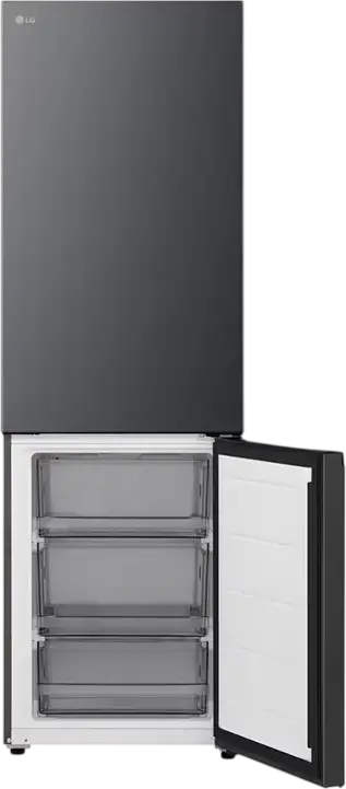 Frigider Combinat LG GBBSJ10DEP, Free-standing, Total No Frost, Capacitate Netă 333L, ThinQ, Inverter Compressor, Negru, Clasa Energetică D, 186 cm