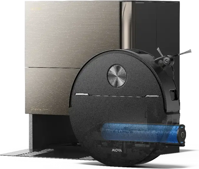 Робот-пылесос с влажной уборкой Mova Z70 Ultra Roller Complete, мощность 36000 Па, HydroForce Mopping 2.0, мойка швабр водой 100°C, DToF навигация, StepMaster 2.0