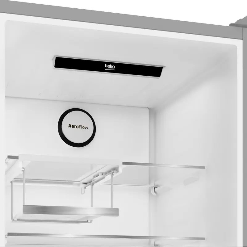 Frigider Combinat Beko B5RCNA405ZXBR, No Frost, HarvestFresh, ProSmart Inverter, Volum Net 355L, Clasa Energetică D, Negru, 203.5x59.5x66.3 cm