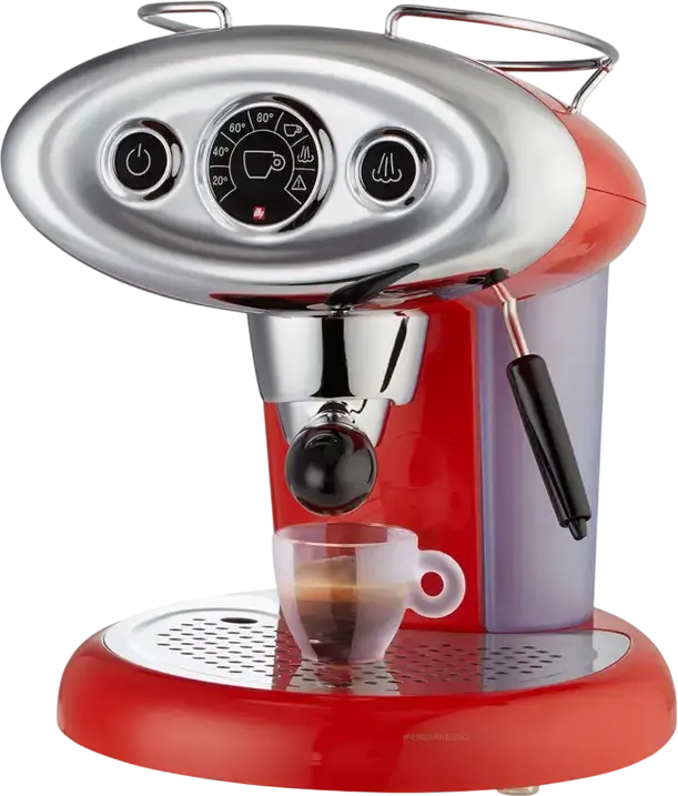 Кофемашина капсульная illy X7.1 iperEspresso, 1200Вт, помпа 15 бар, резервуар для воды 1 л, капучинатор Pannarello, стальной термоблок, красный