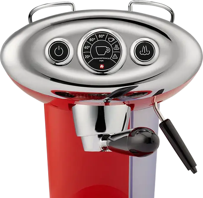 Кофемашина капсульная illy X7.1 iperEspresso, 1200Вт, помпа 15 бар, резервуар для воды 1 л, капучинатор Pannarello, стальной термоблок, красный