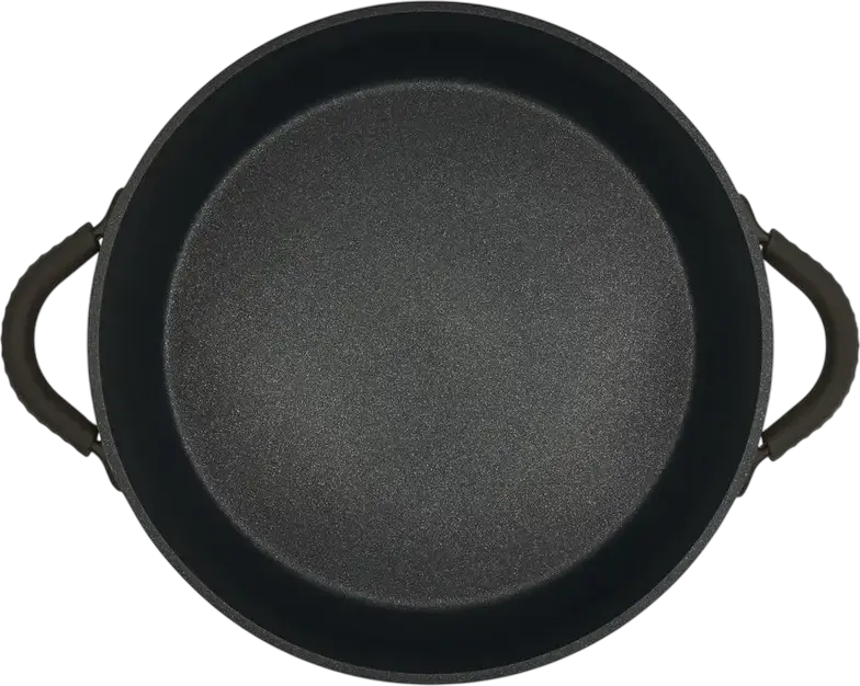 RESTO 94006 ASCELLA Oval Casserole 4.2L, Aluminum with Non-stick Pfluon Cookmark Coating, Glass and Silicone Lid, 28cm Bottom Diameter, Brown