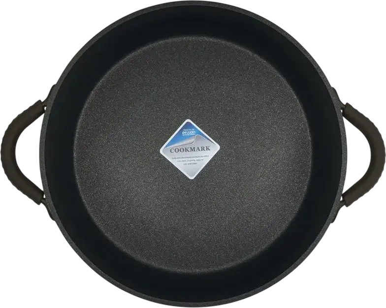 RESTO 94006 ASCELLA Oval Casserole 4.2L, Aluminum with Non-stick Pfluon Cookmark Coating, Glass and Silicone Lid, 28cm Bottom Diameter, Brown