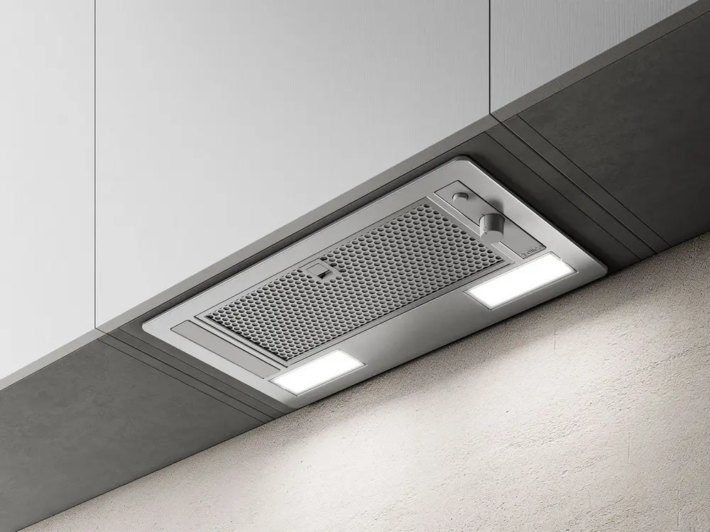 Hotă Încorporabilă Elica ERA S IX/A/52, Oțel Inoxidabil, Capacitate Absorbtie 850 m3/h, 3 Viteze, Iluminare LED, Evacuare și Recirculare, Lățime 60 cm