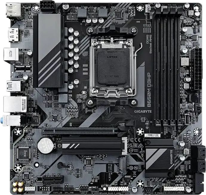 Placă de bază Gigabyte B650M D3HP, AM5, AMD B650, Micro-ATX