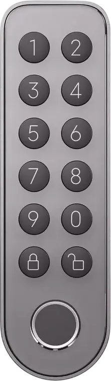 Sistem Blocaj Inteligent Xiaomi Self-Install Smart Lock XMZNMSEU2LD cu Tastatură XMZNMSKP1LD, Conectivitate Wi-Fi, App Xiaomi Home, IP65, Gri