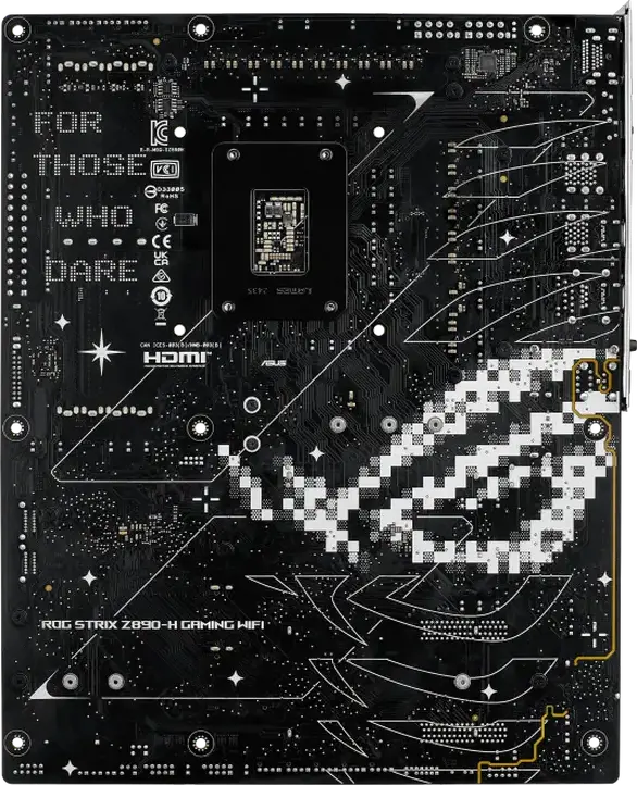 Материнская плата ASUS ROG STRIX Z890-H GAMING WIFI LGA1851 Intel Z890 ATX DDR5 256ГБ 9066+МТ/с PCIe 5.0 Wi-Fi 7 Bluetooth 5.4 Ethernet 5Гбит/с