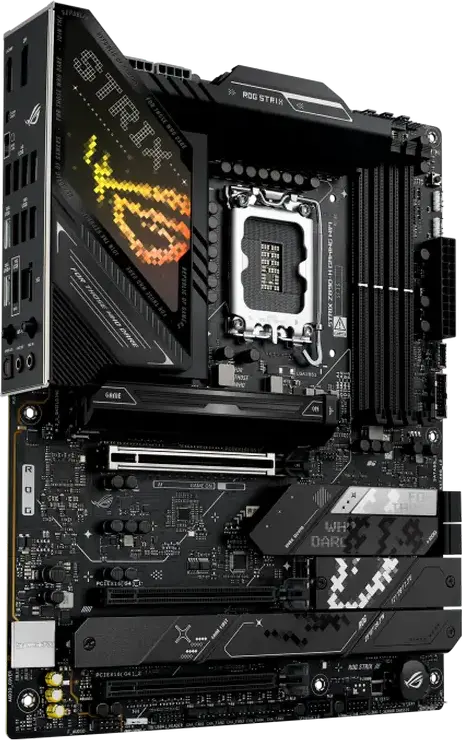 Материнская плата ASUS ROG STRIX Z890-H GAMING WIFI LGA1851 Intel Z890 ATX DDR5 256ГБ 9066+МТ/с PCIe 5.0 Wi-Fi 7 Bluetooth 5.4 Ethernet 5Гбит/с