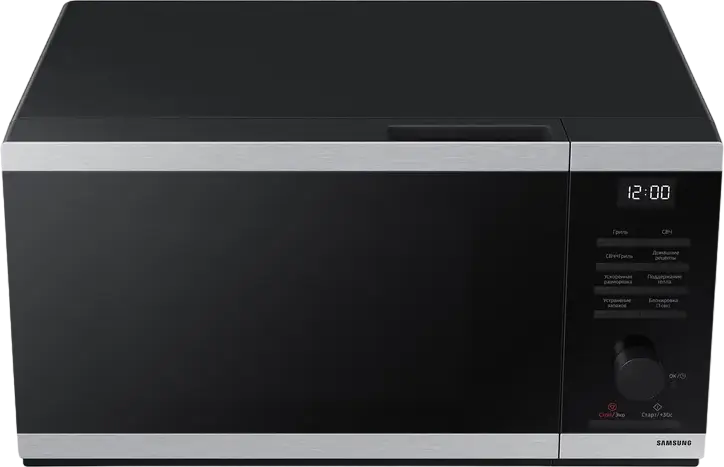 Cuptor cu Microunde și Grill Samsung MG23DG4524ATE2, Liber de Încorporare, 23L, 800W/1150W, Interior Ceramic, Sistem Triple Distribution, Negru
