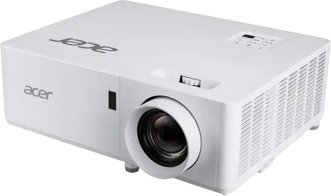 Acer PL6820 4K UHD Laser Projector, 5500 ANSI Lumens, DLP, HDR10, 20,000h Lamp Life, 1.7x Optical Zoom, Vertical Lens Shift, White