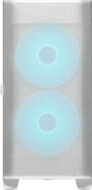 Carcasa Cougar Airface FLO RGB Mid Tower, Culoare: Alb, Suport E-ATX, 3 Ventilatoare ARGB PWM, Sticla Temperata, USB-C 3.2 Gen 2, CGR-5YA6W-RGB