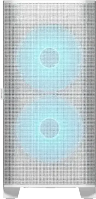 Carcasa Cougar Airface FLO RGB Mid Tower, Culoare: Alb, Suport E-ATX, 3 Ventilatoare ARGB PWM, Sticla Temperata, USB-C 3.2 Gen 2, CGR-5YA6W-RGB