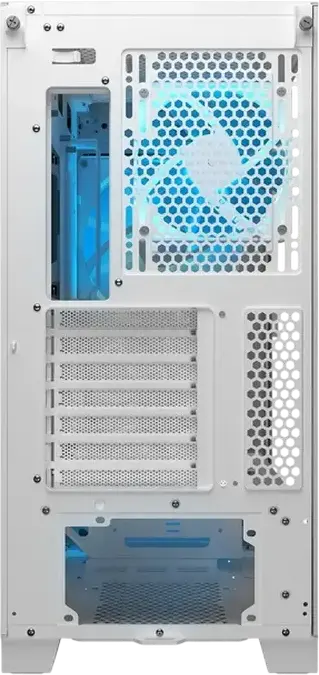 Carcasa Cougar Airface FLO RGB Mid Tower, Culoare: Alb, Suport E-ATX, 3 Ventilatoare ARGB PWM, Sticla Temperata, USB-C 3.2 Gen 2, CGR-5YA6W-RGB