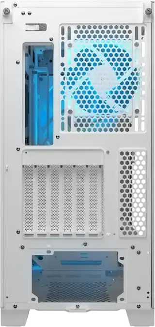 Carcasa Cougar Airface FLO RGB Mid Tower, Culoare: Alb, Suport E-ATX, 3 Ventilatoare ARGB PWM, Sticla Temperata, USB-C 3.2 Gen 2, CGR-5YA6W-RGB