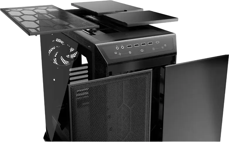 be quiet! Dark Base Pro 901 Carcasă Full Tower, Negru, E-ATX/XL-ATX, ARGB, Încărcător Wireless Qi, Sticlă Temperată, 3x Ventilatoare Silent Wings 4 140mm PWM
