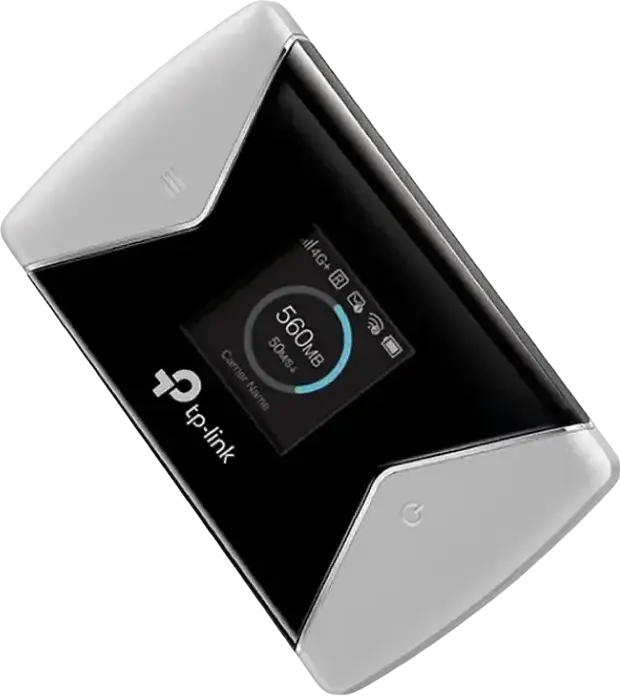 Router Wi-Fi Mobil TP-Link M7650 4G LTE-Advanced Cat11 600Mbps Dual Band AC867, Baterie 3000mAh, Ecran TFT, Slot Micro SD, Negru
