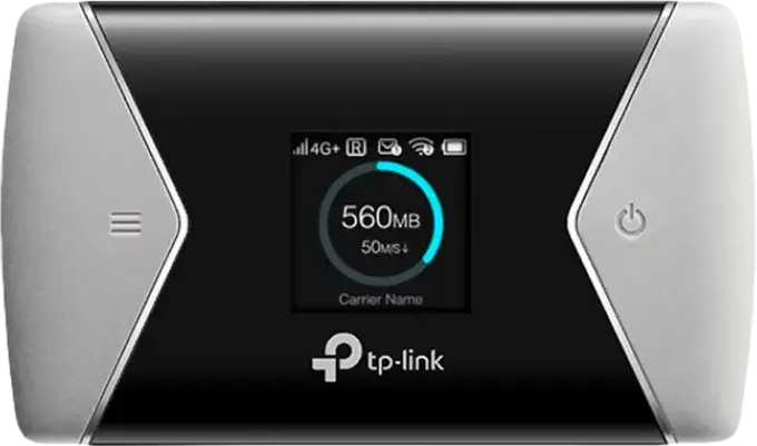 Router Wi-Fi Mobil TP-Link M7650 4G LTE-Advanced Cat11 600Mbps Dual Band AC867, Baterie 3000mAh, Ecran TFT, Slot Micro SD, Negru