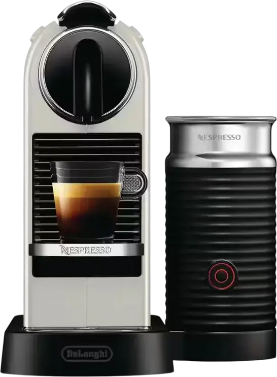 Кофемашина DeLonghi EN267.WAE Nespresso Citiz & Milk для капсул, давление 19 бар, резервуар 1 л, встроенный капучинатор Aeroccino, белый
