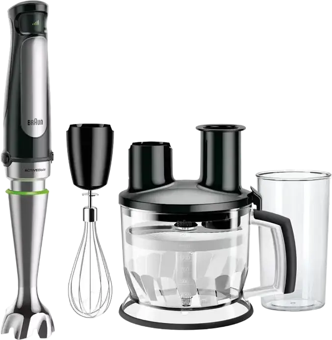 Blender de mână Braun MQ 7075 X BK, Negru | Argintiu
