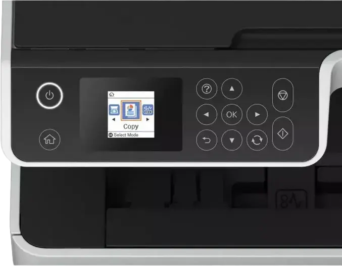 Epson EcoTank M2140 Monochrome Multifunction Inkjet Printer, 3-in-1 Print Scan Copy, Auto Duplex, A4, 20 ppm, 1200x2400 dpi, LCD Display, Grey