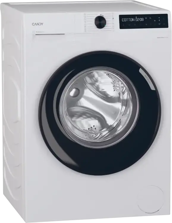 Candy BR 410B8-S ProWash 500 Front-Loading Washing Machine, 10kg, 1400 RPM, Energy Class A, Speed Drive Inverter Motor, hOn Wi-Fi, Steam, White/Black