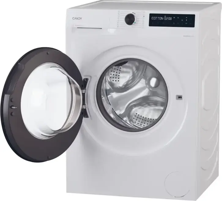 Candy BR 410B8-S ProWash 500 Front-Loading Washing Machine, 10kg, 1400 RPM, Energy Class A, Speed Drive Inverter Motor, hOn Wi-Fi, Steam, White/Black