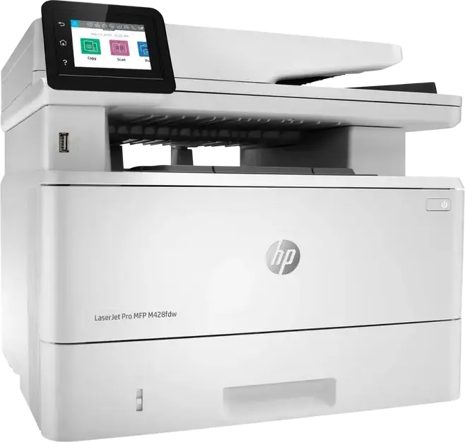 HP LaserJet Pro MFP 4103fdw Monochrome Laser All-in-One Printer, Print Copy Scan Fax, 40 ppm, Auto Duplex, 512MB RAM, 1200MHz, 50-Sheet ADF, White
