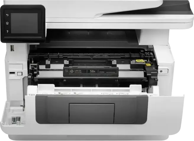 HP LaserJet Pro MFP 4103fdw Monochrome Laser All-in-One Printer, Print Copy Scan Fax, 40 ppm, Auto Duplex, 512MB RAM, 1200MHz, 50-Sheet ADF, White