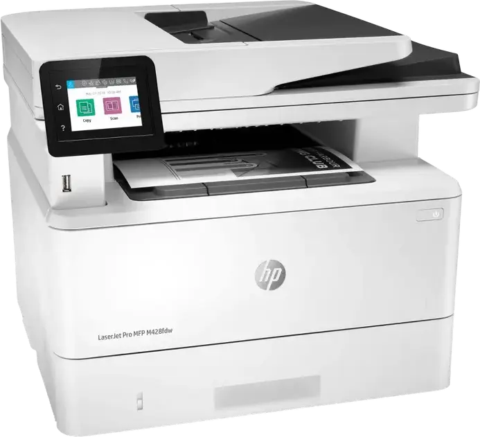 HP LaserJet Pro MFP 4103fdw Monochrome Laser All-in-One Printer, Print Copy Scan Fax, 40 ppm, Auto Duplex, 512MB RAM, 1200MHz, 50-Sheet ADF, White