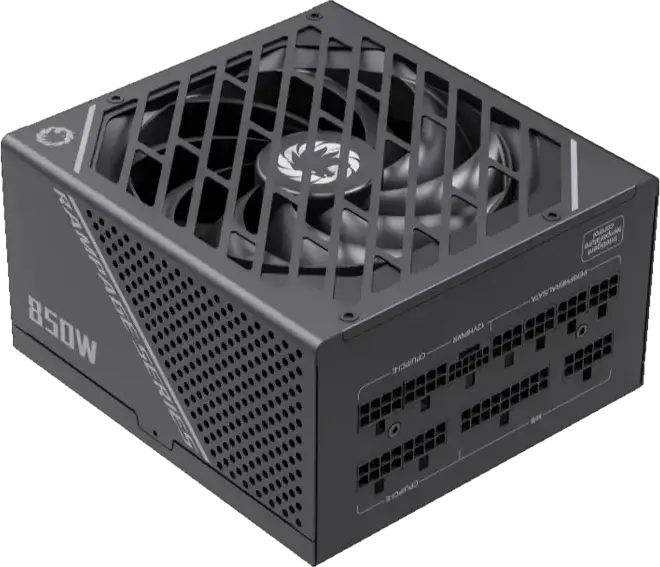 Sursă Alimentare Gamemax GX-850 PRO Rampage Series 850W, 80 Plus Gold, Fully Modular ATX 3.1 PCIe 5.1, Conector Native 12V-2x6, Condensatori Japonezi, Negru