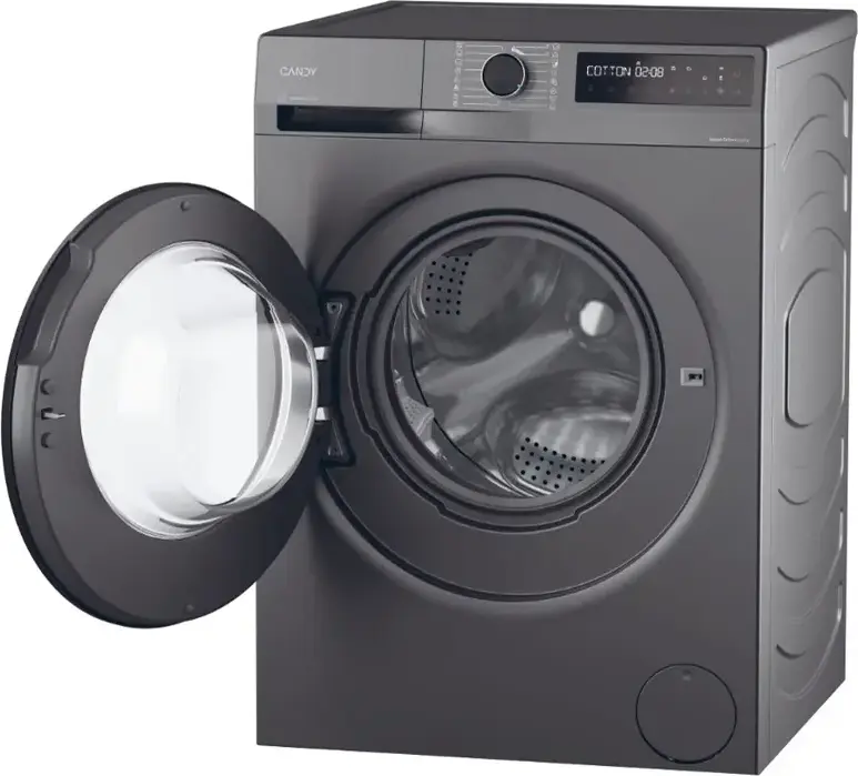 Máșină de spălat rupe Candy BR 410B8G-S ProWash 500 cu încărcare frontală, 10kg, Clasă Energetică A, Motor Inverter 1400 rpm, Wi-Fi hOn, Abur, Gri