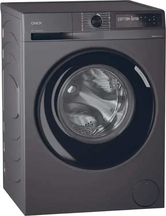 Máșină de spălat rupe Candy BR 410B8G-S ProWash 500 cu încărcare frontală, 10kg, Clasă Energetică A, Motor Inverter 1400 rpm, Wi-Fi hOn, Abur, Gri