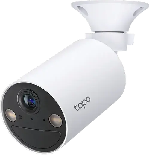 Cameră de Securitate Smart Fără Fir TP-Link Tapo C410, Rezoluție 2K 3MP, Rezistentă la Apă IP65, Vedere Nocturnă Color, Audio Bidirecțional, Alb