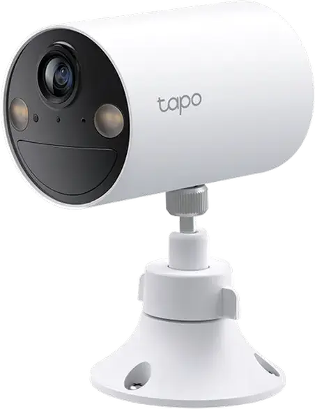 Cameră de Securitate Smart Fără Fir TP-Link Tapo C410, Rezoluție 2K 3MP, Rezistentă la Apă IP65, Vedere Nocturnă Color, Audio Bidirecțional, Alb